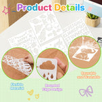 Bsenhe 48PCS Stencils for Kids, Stencils for Painting Crafts Reusable Drawing Art Stencil Washable Primary Shape Paper Scrapbooks Template for Kids Toddlers Preschool Back to School