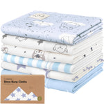 Organic Burp Cloths Baby Boy, Girl - 6-Pack Large 100% Cotton Burping Cloths for Babies, Spit Up Rags, Super Absorbent, Ultra Soft Newborn Rag,Gender Neutral,Machine Washable,Durable(Constellation)