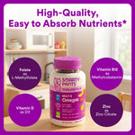 SmartyPants Toddler Multivitamin Gummies, Omega 3 (DHA/EPA), Vitamins D3, C, Vitamin B12, B6, A, K & Zinc, Biotin, Gluten Free, Three Fruit Flavors, 60 Count (30 Day Supply)