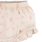 Gerber Baby Girls Sleeveless Tunic Top and Diaper Cover Set, Seashells, 6-9 Months