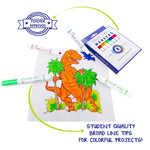 Color Swell 8-Pack Broad Line Markers – Washable, Non-Toxic, Ideal for Kids, Students, Adults, and Classroom Activities