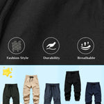 EIVAMIA Toddler Boy Pants Joggers Sweatpants for Baby Boys Soft Casual Cargo Pants with Drawstring Size 6-7Years Black