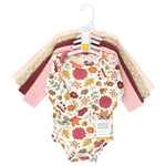 Hudson Baby Unisex Baby Thermal Long Sleeve Bodysuits, Acorn Botanical, Newborn