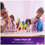 Unicorn Academy, Leaf with 2 Riding Accessories, 11”, Compatible with Ava, Dolls & Unicorn Toys for Girls Ages 4 and up