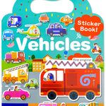 Benresive Reusable Sticker Books for Kids 2-4, Sticker Books for Toddlers 1-3 2-4, Toddler Travel Toys Activities Crafts Gifts - Vehicle