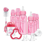 Dr. Brown's Natural Flow® Anti-Colic Options+™ Narrow Bottle to Sippy Gift Set with Soft Silicone Sippy Spout, Removable Silicone Handles, Travel Cap and Bottle Brush