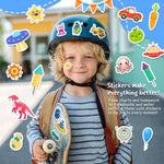 800 Stickers for Kids, Cute Stickers for Kids Classroom, Including Dinosaur,Animal, Fruits,Ocean,Space,Cats and More,Scrapbooking for Toddlers 2-4 Years