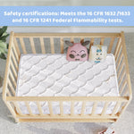 Tiankehan Mini Crib Mattress - 38x24x4 Inch- Dual Sided with Firm Support and Comfort Foam- Breathable, Quiet and Odorless, Fits Most Mini Cribs (Does Not Fit Playard or Standard Crib)