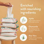 JOONYA Unscented Baby Wipes — Plant-Based, Fragrance-Free Bulk Diaper Wipes | Hypoallergenic, Non-Toxic & Biodegradable Wet Wipes for Sensitive Newborn Skin | 1 Pack of 80