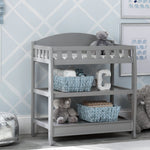 Delta Children Infant Changing Table with Pad, Grey