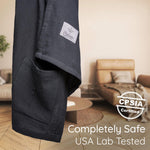 Ring Sling Baby Carrier - USA lab Tested, 100% Natural Cotton Muslin, Breathable & Ergonomic Ring Sling Black