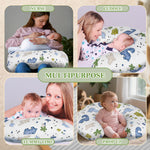 Nursing Pillow & Breastfeeding Pillow – Ergonomic C-Shape for Breastfeeding & Bottle Feeding, Standard Size Breathable with Washable Cover, Hypoallergenic,Tummy Time & Sitting Support (0-12Months)