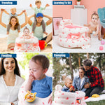 Upgraded Inflatable Baby Seat for Babies 3-36 Months, Inflatable Baby Chair Sit Me Up Floor Seat for Baby, Back Support Baby Seats for Infants for Sitting Up with Built in Air Pump