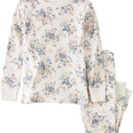 little planet by carter's Baby 2-Piece Pajamas Made with Organic Cotton, Vintage Blue Floral Print, 18M