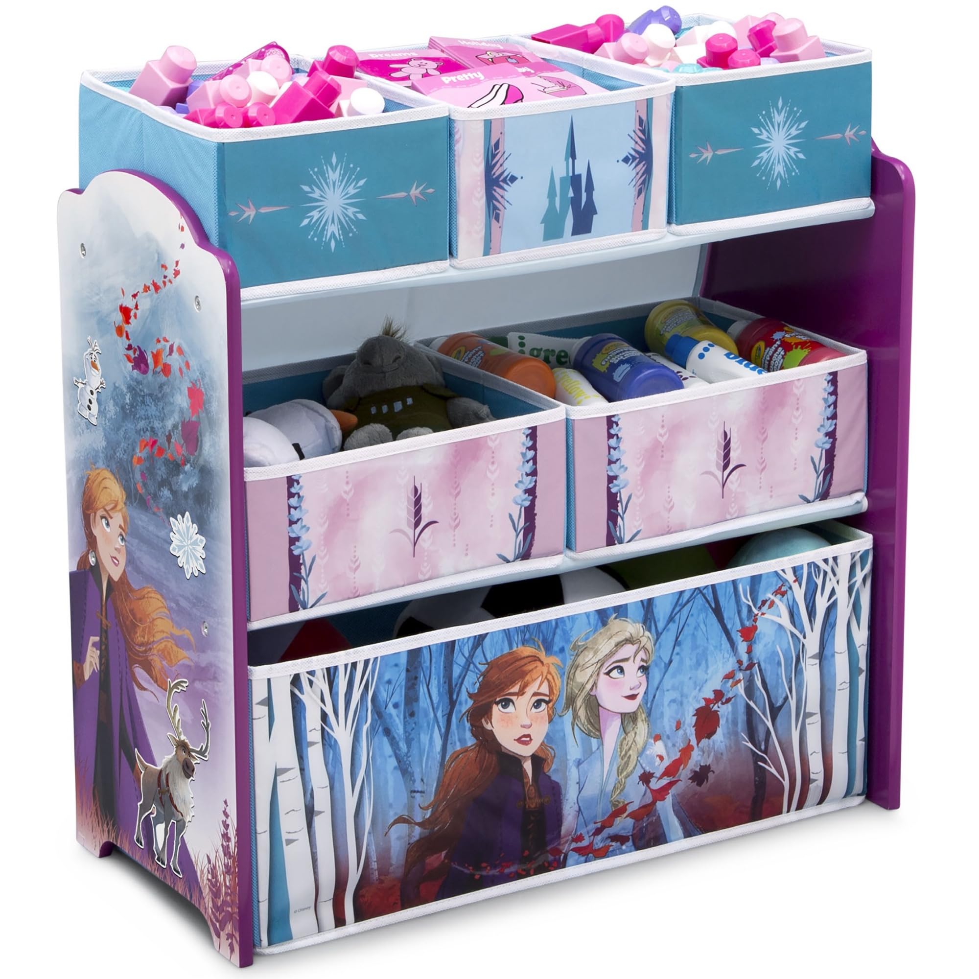 Disney Frozen II 6 Bin Design and Store - Baby Bedding - Delta Children ...