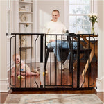 Regalo 38.5-Inch Extra Wide Baby Gate – Pressure Mount Baby and Pet Safety Gate for Bottom of Stairs & Doorways – Tested and Trusted, American Designed, American Owned