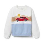 Janie and Jack The Race Car Sweater, Multicolor, 2T