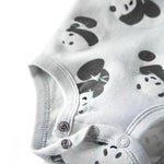 little planet by carter's unisex-baby 3-pack Long Sleeve Bodysuits made with Organic Cotton, Panda/Star/Striped , 3M