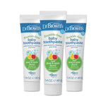Dr. Brown's Fluoride-Free Baby Toothpaste, Apple Pear, 3-Pack