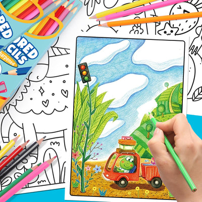 Toidgy 144 Count Colored Pencils for Kids, 12 Packs Colored Pencils Bulk 12 Colors, Pre-sharpened Color Pencils for Adults, Bulk School Supplies for Teachers, Back to School Supplies, Classroom Prizes