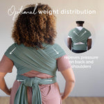Boba Baby Wrap Carrier – Original Baby Sling Carrier for Newborns (7–35 lbs), Soft, Secure, Hands-Free & Ergonomic, Ideal for Comfortable Bonding, New Parents (Sage Green)