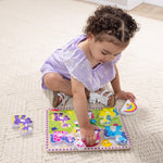 Melissa & Doug Wooden 6-Piece Unicorn and Rainbow Chunky Puzzle for Toddler Boys and Girls 2+