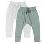 HonestBaby Multipack Honest Pants Joggers Pull on 100% Organic Cotton for Infant Baby and Toddler, Boys, Girls, Unisex, Morning Mountains, 3-6 Months