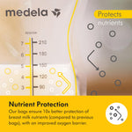Medela Easy Pour Breastmilk Storage Bags 100 Count 7oz/210ml Disposable, Leakproof, Fast Freeze, Breast Milk Protection Recyclable & BPA Free