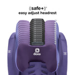 Diono Radian 3RXT SafePlus, 4-in-1 Convertible Car Seat, Rear and Forward Facing, SafePlus Engineering, 3 Stage Infant Protection, 10 Years 1 Car Seat, Slim Fit 3 Across, Purple Wildberry