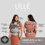 LÍLLÉbaby Complete 6-in-1 Ergonomic Baby Carrier Infant to Toddler with Lumbar Support (7-45 Pounds), 360 Degree Baby Wearing, Inward and Outward Facing (Desert Leopard)