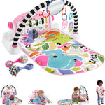 Fisher-Price Baby Playmat Deluxe Kick & Play Piano Gym for Learning & 2 Maracas Soft Rattles for Newborn to Toddler Play Ages 0+ Months