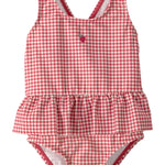 Little Planet by Carter's Girl One-Piece Swimsuit, Red Gingham, 6M