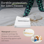 Coop Home Goods Ultra Tech Waterproof Mattress Protector Queen, Smooth Top Mattress Pad, Waterproof Mattress Cover, 18" Deep, Machine Washable Mattress Topper, Noiseless Comfort (60x80)