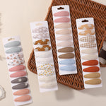 doboi 40Pcs Toddler Hair Clips Hair Barrettes Baby Girls Hair Bows Clips Floral Print Non Slip Snap Hairpins Flower Hair Clips for Girls Kids Toddler Hair Accessories