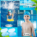 Relaxweex 2 Pcs Silicone Nose Clip for Swimming, Kids, Blue