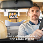 TAZENI Baby Car Mirror for Baby Hook Clip Design Never Shake Baby Mirror for Car Seat Mirror Rear Facing Easy Install Back Seat Mirrors for Car Crystal Clear View ShatterProof Crash Tested