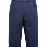 HeMarIsle Baby Single and Toddler Boys Stretch Skinny Chino Pants (Navy,12-18M)