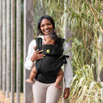LÍLLÉbaby Complete All Seasons Ergonomic 6-in-1 Baby Carrier Infant to Toddler with Lumbar Support (7-45 Pounds), 360 Degree Baby Wearing & Multi-Position, Inward & Outward Facing (Black)