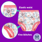 MooMoo Baby 8 Packs Toddler Training Underwear for Boy and Girls Strong Absorbent Cotton Training Pants 2T Pink