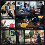 520 Pieces Premium First Aid Kit - Large Emergency Medical Kit for Survival, Car, Home, Travel, Camping, Backpack, Hiking, School (Red)