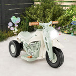 Costzon Kids Motorcycle, 6V Battery Powered Ride on Motorcycle with Bubble Maker, Music, LED Headlight, Forward & Backward, 3 Wheels Electric Motorcycle for Kids, Gift for Boys & Girls (Beige)