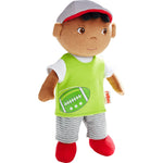 HABA Soft Doll Mason – 11.5" Plush Baby Boy Toy with Black Hair and Soft Toddler Companion for Ages 6 Months and Up, First Doll Gift for Kids, Machine Washable, Huggable & Durable