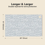 Organic Burp Cloths Baby Boy, Girl - 6-Pack Large 100% Cotton Burping Cloths for Babies, Spit Up Rags, Super Absorbent, Ultra Soft Newborn Rag, Gender Neutral, Machine Washable, Durable (Nordic)