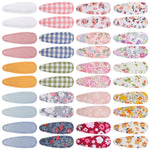 choicbaby 24pcs Toddler Hair Clips Small Knitted Snap Hair Clips Non Slip Wrapped Butterfly Hair Barrettes Accessories for Toddler Baby Girl Infant Kids