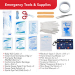 Swiss Safe First Aid Kit for Kids 246 Pieces - for Travel, Home & Car Emergency Kit, Baby & Toddler First Aid, Small Portable Kit with Mini Bag