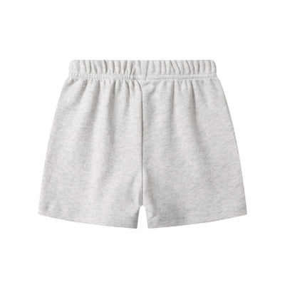 O2 BABY Organic Cotton Unisex Baby Jogger Pants, 3-Pack Pull-on Bottoms, Toddler Shorts (3-6 Months, Dark Gray/Dark Green/Grey Melange)
