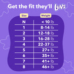 Luvs Size 3 Baby Diapers, Platinum Protection Bluey Diapers for Day & Night, Size 3, 234 Count (Packaging May Vary)