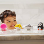 Munchkin Bath Toy Squirts, Ocean Sea Animal | 9 Months and Up | 16 Pack | For Babies and Toddlers