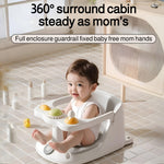[Mokcoliy]【 Baby Bath Chair】 Anti-Slip PVC Bathtub with Secure Suction | Toddler Shower 6M+ | Multifunctional Bathing Aid for Families + Fun Dolphin Design & Packaging