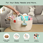 SUNBURST GLOBAL Diaper Caddy, Baby Diaper Caddy Organizer, Baby Basket, Baby Organizers and Storage, Baby Gift Basket, Diaper Organizer, Baby Storage Organizer, Gift Basket for Baby Shower